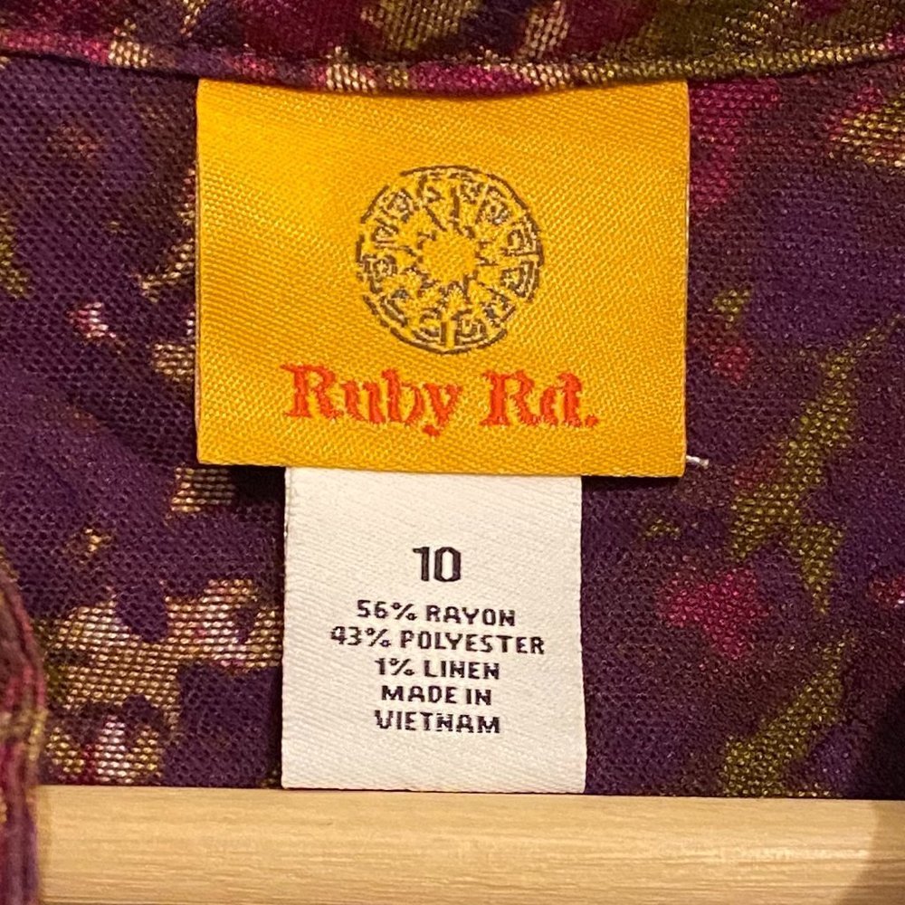 Ruby Rd Plum Jacket Size 10 - Picture 2 of 8